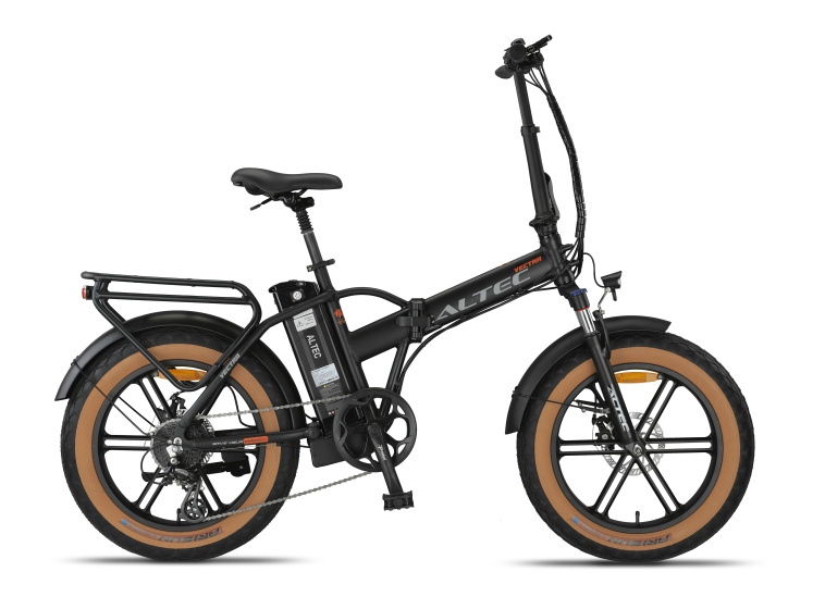 Altec Vectra Fatbike Vouwfiets 20 Inch 42 cm Unisex 8V Schijfrem Matzwart afbeelding