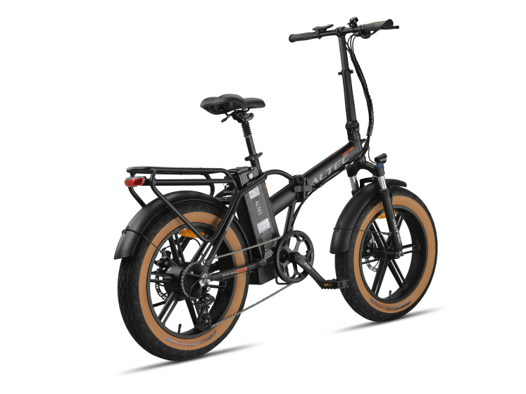 Altec Vectra Fatbike Vouwfiets 20 Inch Unisex 8SP Disc Brake Matte black