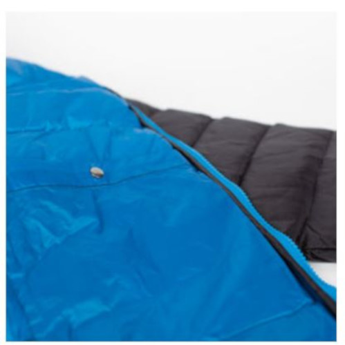 Alvivo outdoorjas Glasgow heren nylon zwart/blauw