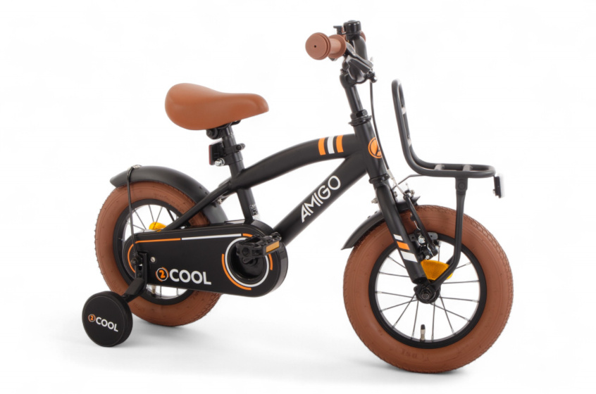 AMIGO 2Cool 12 Inch Boys Coaster Brake Black