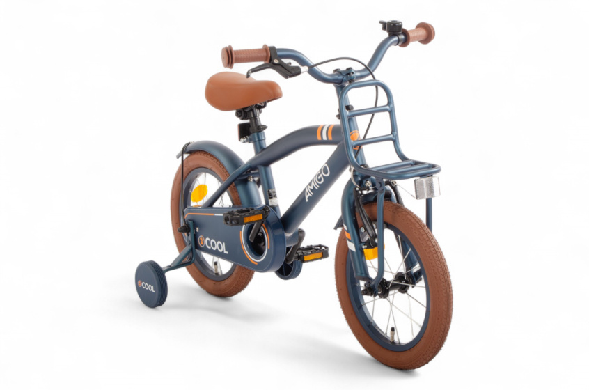 AMIGO 2Cool 14 Inch Boys Coaster Brake Blue
