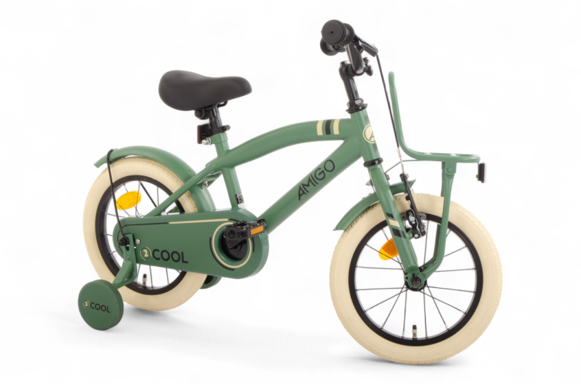 AMIGO 2Cool 14 Inch Boys Coaster Brake Green