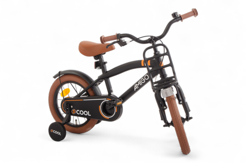 AMIGO 2Cool 14 Inch Boys Coaster Brake Black
