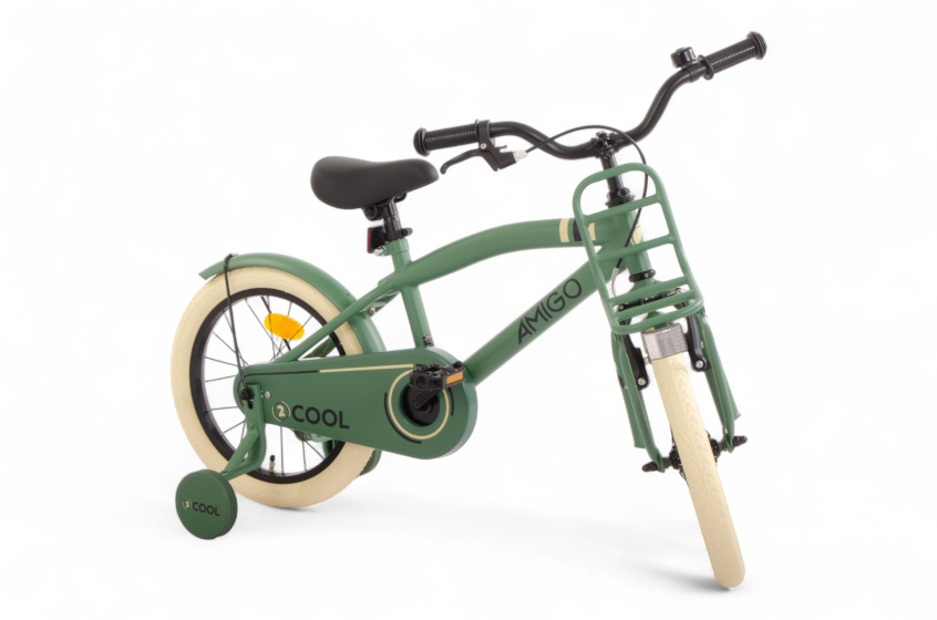 AMIGO 2Cool 16 Inch Boys Coaster Brake Green