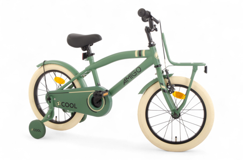 AMIGO 2Cool 16 Inch Boys Coaster Brake Green