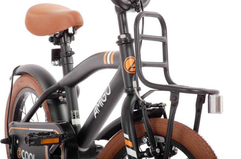 AMIGO 2Cool 16 Inch Boys Coaster Brake Black