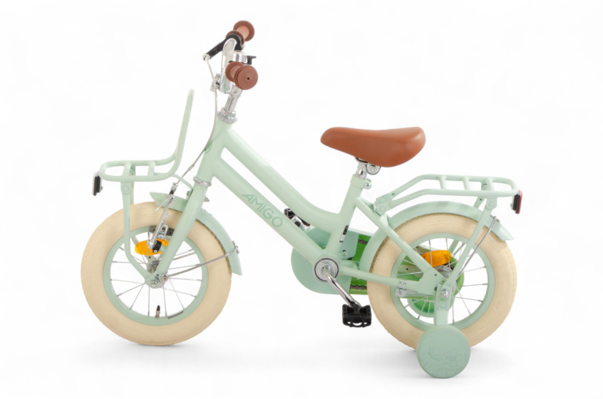AMIGO Bella 12 Inch Girls Coaster Brake Green
