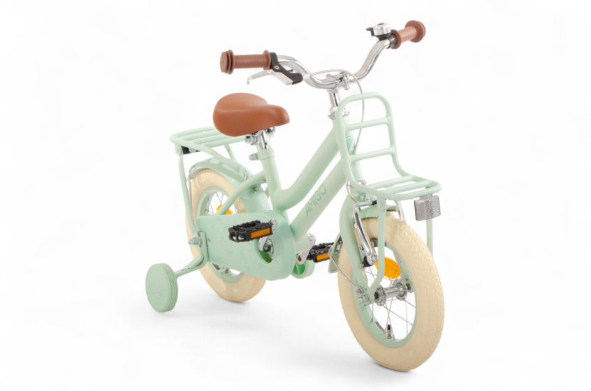AMIGO Bella 12 Inch Girls Coaster Brake Green