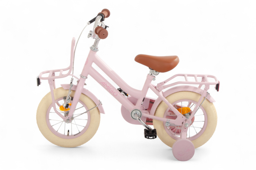 AMIGO Bella 12 Inch Girls Coaster Brake Pink