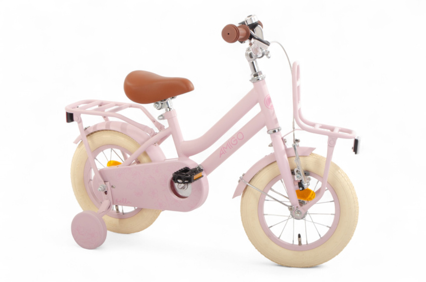 AMIGO Bella 12 Inch Girls Coaster Brake Pink