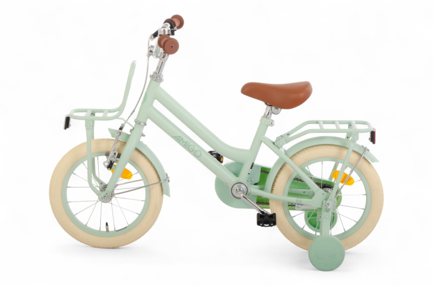 AMIGO Bella 14 Inch Girls Coaster Brake Green