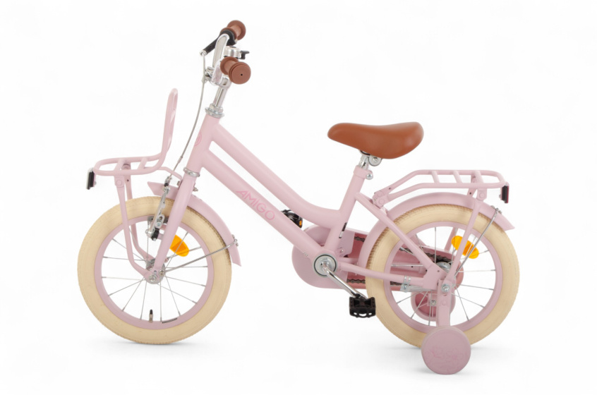 AMIGO Bella 14 Inch Girls Coaster Brake Pink