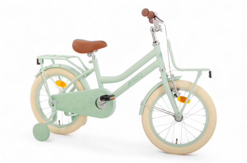 AMIGO Bella 16 Inch Girls Coaster Brake Green