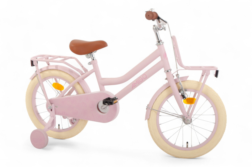AMIGO Bella 16 Inch Girls Coaster Brake Pink