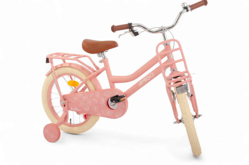 AMIGO Bella 16 Inch Girls Coaster Brake Salmon