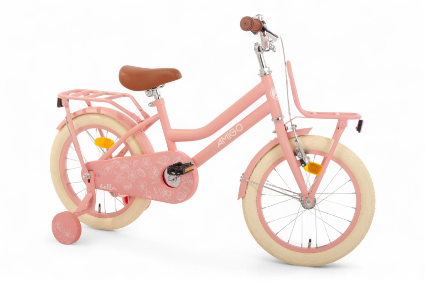 AMIGO Bella 16 Inch Girls Coaster Brake Salmon