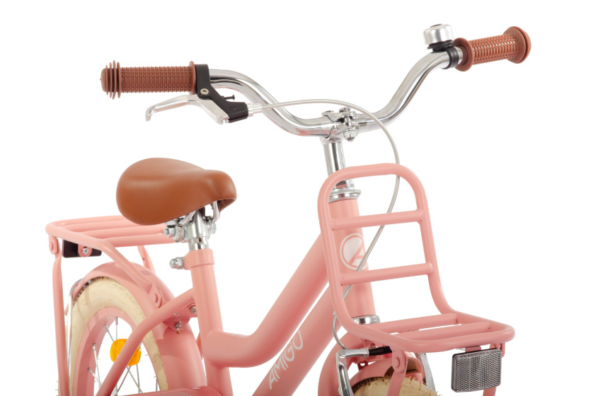 AMIGO Bella 16 Inch Girls Coaster Brake Salmon