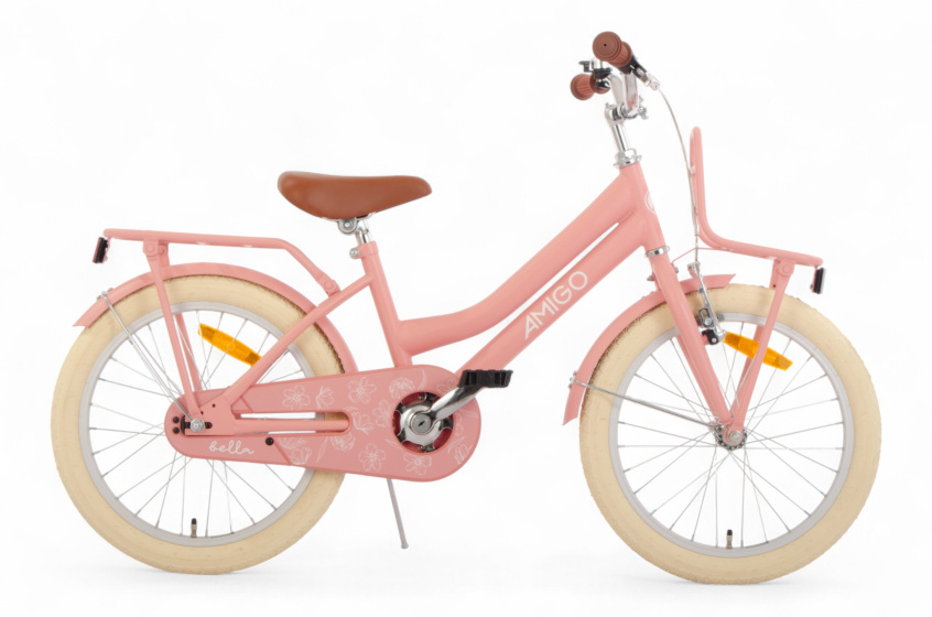 AMIGO Bella 18 Inch Girls Coaster Brake Salmon