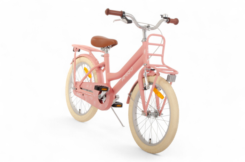 AMIGO Bella 18 Inch Girls Coaster Brake Salmon