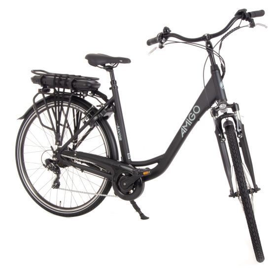 AMIGO E-Alvor D2 28 Inch Women 7SP Rim Brakes Matte black