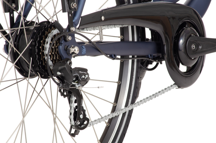 AMIGO E-Alvor D2 28 Inch Women 7SP Rim Brakes Matte blue