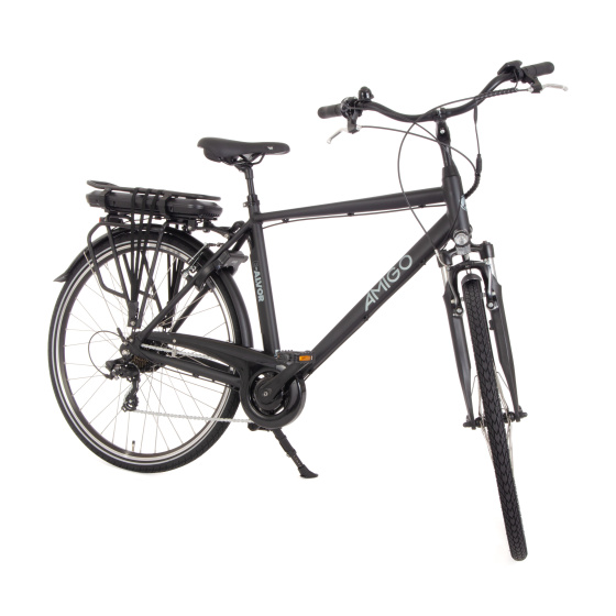 AMIGO E-Alvor D2 28 Zoll Herren 7G Felgenbremse Mattschwarz