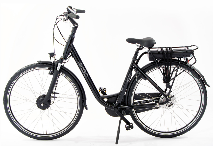 E-City S2 504Wh 28 Pouces 52 cm Femme 7SP Rollerbrakes Noir