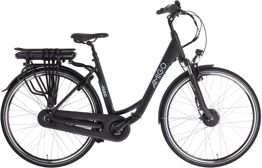 AMIGO E-Faro S2 28 Zoll Damen 7G Rollerbrakes Mattschwarz
