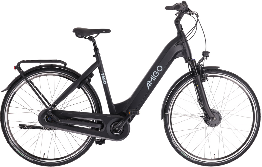 AMIGO E-Faro S3 28 Inch Women 7SP Roller brakes Matte black
