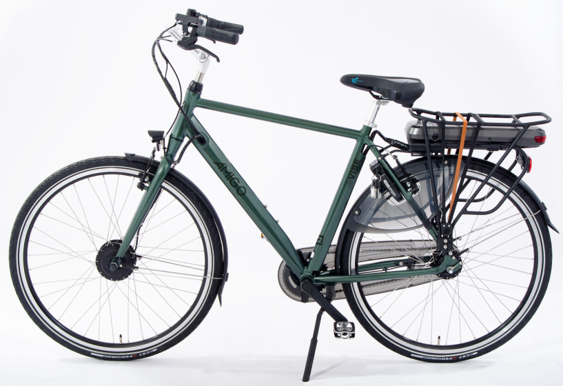 AMIGO E-Vibe S2 28 Inch Heren 7V V-Brakes Donkergroen