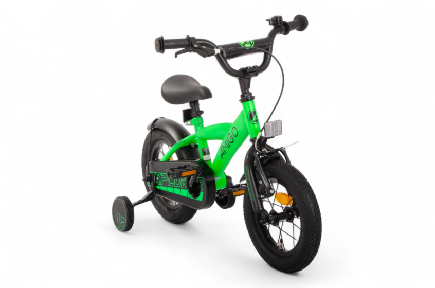 AMIGO Explorer 12 Inch Boys Coaster Brake Green/Black