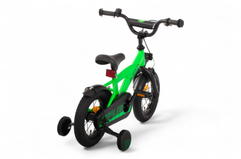 AMIGO Explorer 12 Inch Boys Coaster Brake Green/Black