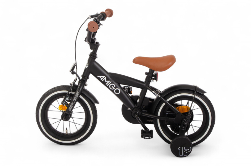AMIGO Explorer 12 Inch Boys Coaster Brake Black/White