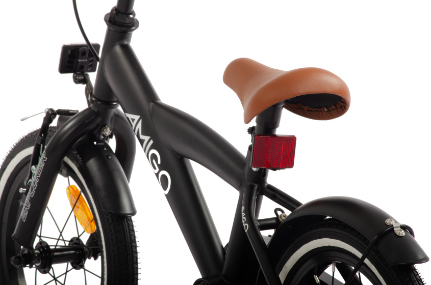AMIGO Explorer 12 Inch Boys Coaster Brake Black/White