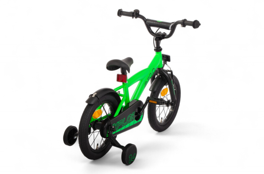 AMIGO Explorer 14 Inch Boys Coaster Brake Green/Black