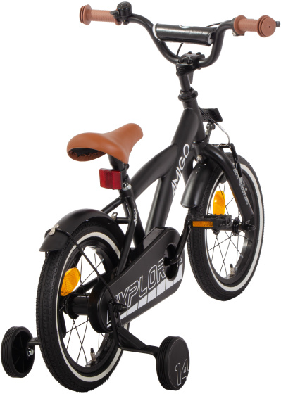 AMIGO Explorer 14 Inch Boys Coaster Brake Black/White