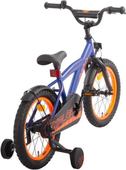 AMIGO Explorer 16 Inch Boys Coaster Brake Blue/Orange