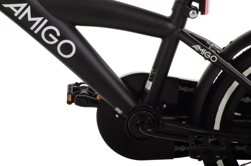 AMIGO Explorer 16 Inch Boys Coaster Brake Black/White