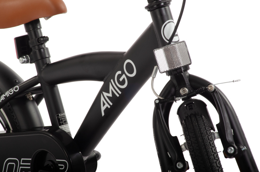 AMIGO Explorer 16 Inch Boys Coaster Brake Black/White