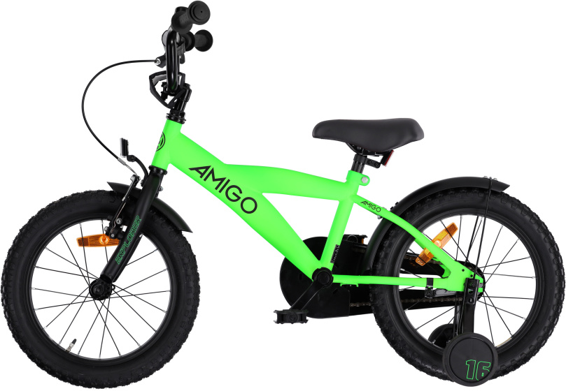 AMIGO Explorer 18 Zoll Jungen Rücktrittbremse Grün/Schwarz