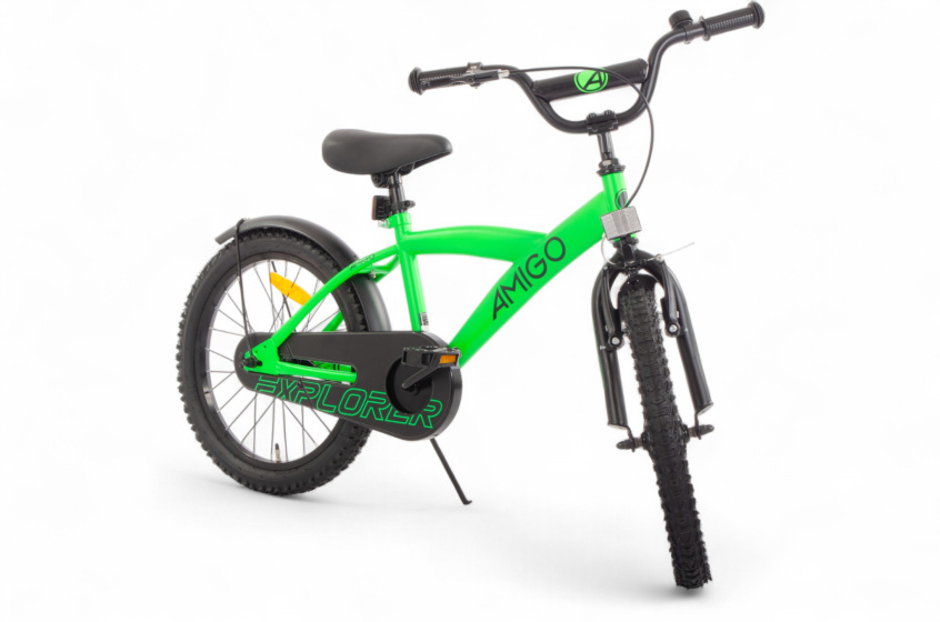 AMIGO Explorer 18 Inch Boys Coaster Brake Green/Black