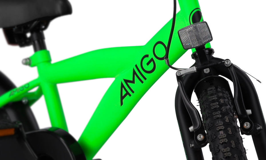 AMIGO Explorer 18 Zoll Jungen Rücktrittbremse Grün/Schwarz