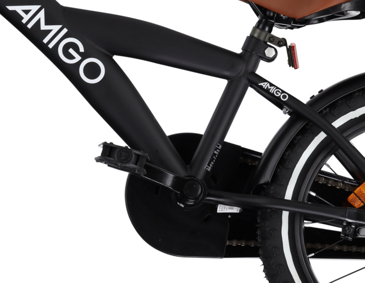 AMIGO Explorer 18 Inch Jongens Terugtraprem Zwart/Wit