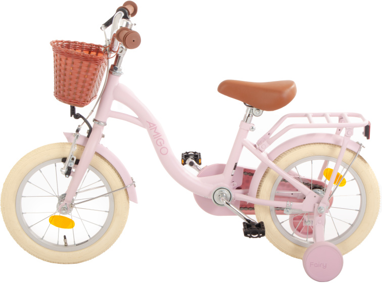 AMIGO Fairy 14 Inch Girls Coaster Brake Pink