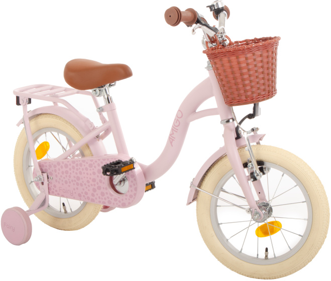 AMIGO Fairy 14 Inch Girls Coaster Brake Pink