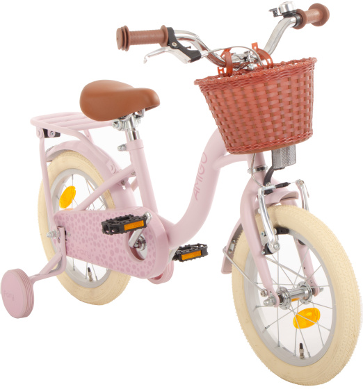 AMIGO Fairy 14 Inch Girls Coaster Brake Pink