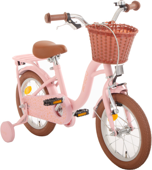 AMIGO Fairy 14 Inch Meisjes Terugtraprem Zalmroze
