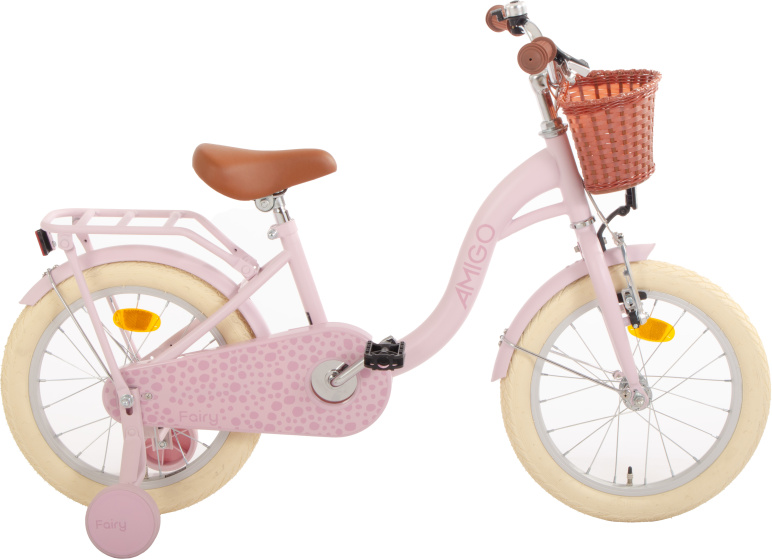 AMIGO Fairy 16 Inch Girls Coaster Brake Pink