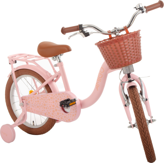 AMIGO Fairy 16 Inch Girls Coaster Brake Salmon