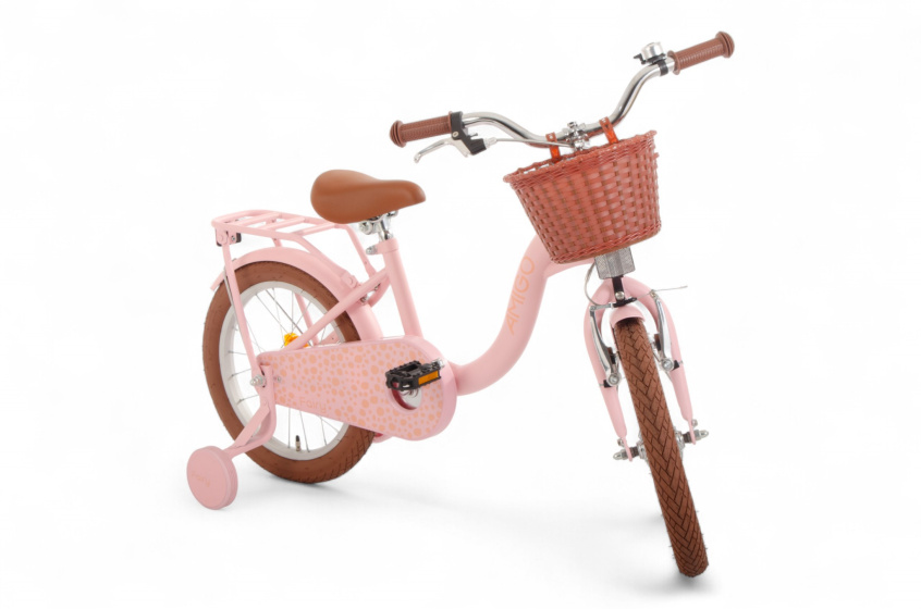 AMIGO Fairy 16 Inch Girls Coaster Brake Salmon